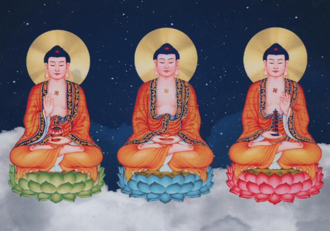 三宝——佛、法、僧，佛教徒皈依的对象
