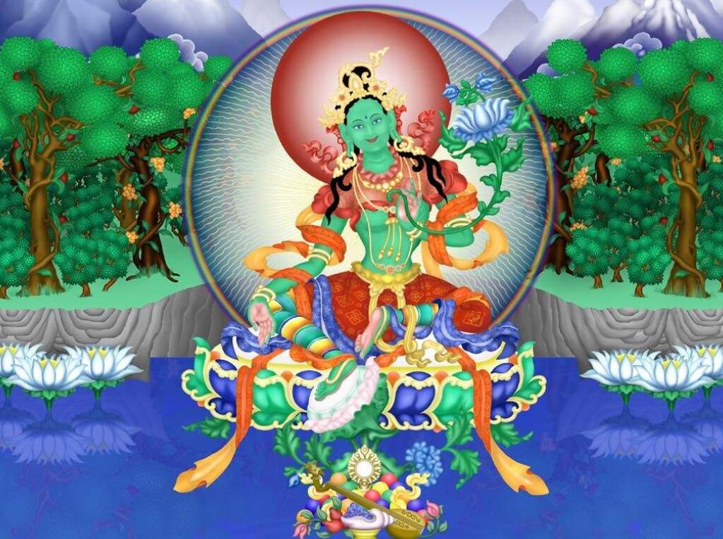 绿度母——藏传佛教中观世音菩萨之化身